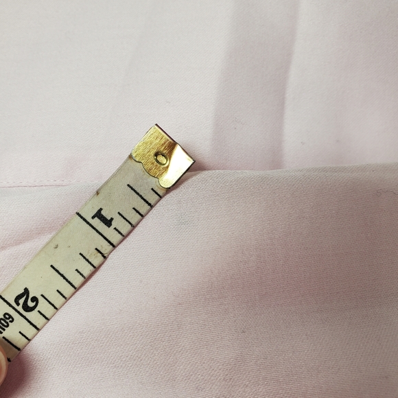 Geoffrey Beene Pink Sateen Blouse Button Down Dress Shirt - Picture 13 of 13